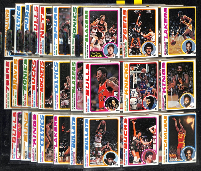 1978-79 Topps Basketball Complete Set of 132 Cards w. Bill Walton